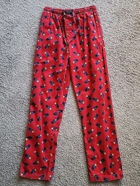 Polo Ralph Lauren Pajama Pants Mens Small Red Polo Bear Cotton Lounge Sleepwear